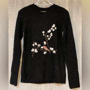 Suzy Sheir knitted sweater with embroidery